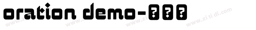 oration demo字体转换